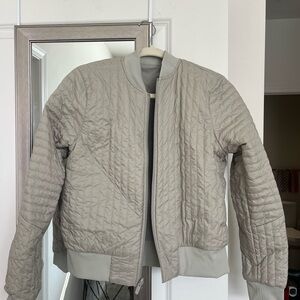 Lululemon Athletica Quilted Jacket - Light Gray